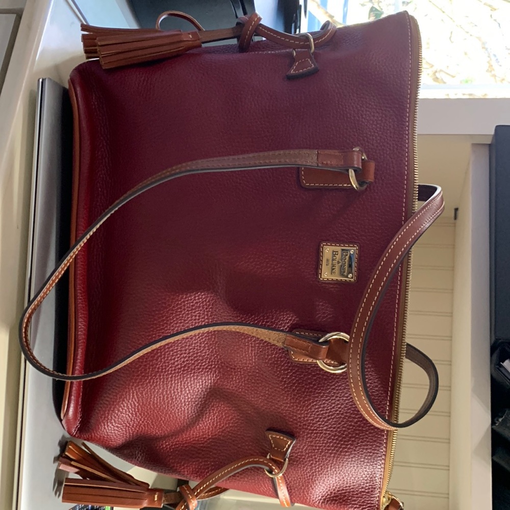 Dooney & Bourke Burgundy Tote Bag